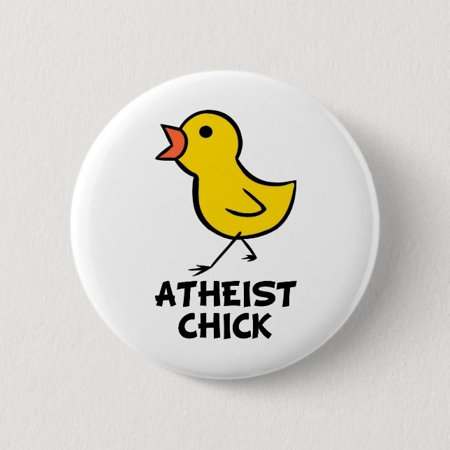 Badge Rond 5 Cm Bouton de sélection athée (Devant)