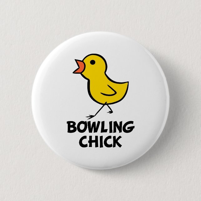 Badge Rond 5 Cm Bouton de sélection de Bowling (Devant)