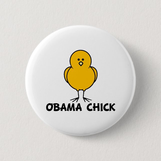 Badge Rond 5 Cm Bouton de sélection Obama (Devant)