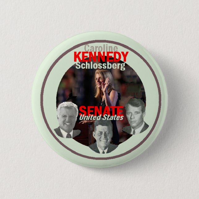 Badge Rond 5 Cm Bouton de sénat de KENNEDY (Devant)