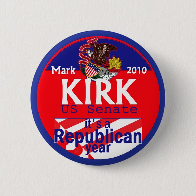Badge Rond 5 Cm Bouton de sénat de KIRK (Devant)