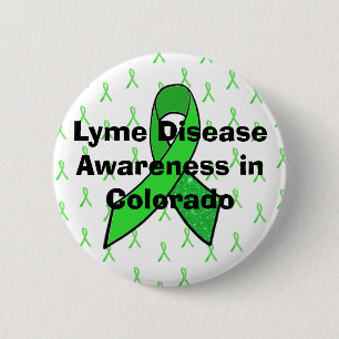 Badge Rond 5 Cm Bouton de sensibilisation à la maladie de Lyme au 