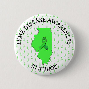 Badge Rond 5 Cm Bouton de sensibilisation à la maladie de Lyme dan