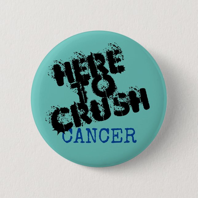 Badge Rond 5 Cm Bouton de sensibilisation au cancer (Devant)