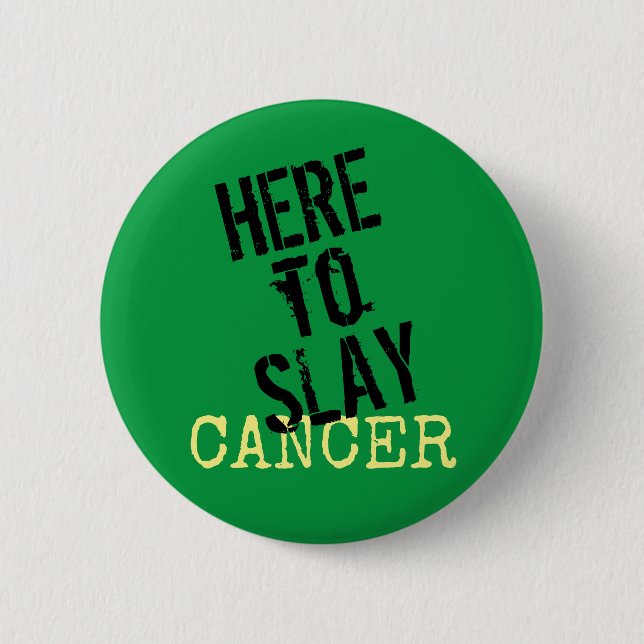 Badge Rond 5 Cm Bouton de sensibilisation au cancer (Devant)
