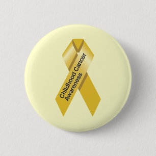 Badge Rond 5 Cm Bouton de sensibilisation au cancer chez l'enfant