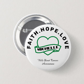Badge Rond 5 Cm Bouton de sensibilisation au cancer de la bille ca