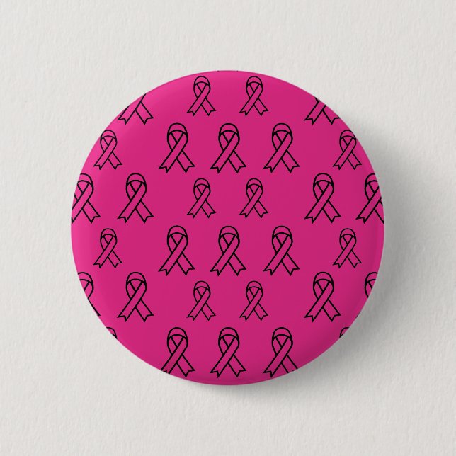 Badge Rond 5 Cm Bouton de sensibilisation au cancer du sein (Devant)