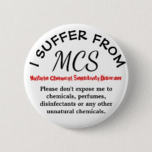 Badge Rond 5 Cm Bouton de sensibilisation et d'avertissement MCS