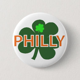 Badge Rond 5 Cm Bouton de shamrock de Philly