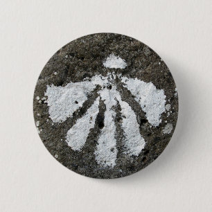 Badge Rond 5 Cm Bouton de Shell de feston