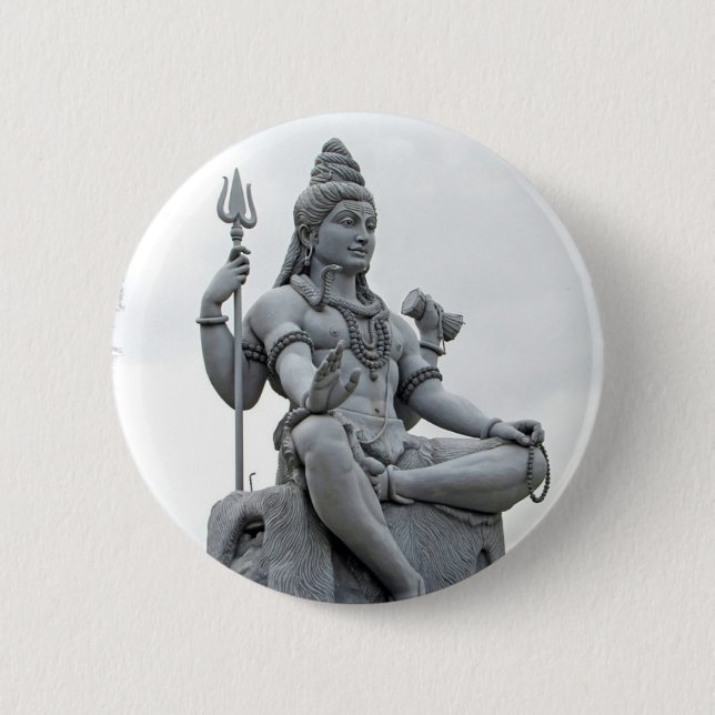 Badge Rond 5 Cm Bouton de Shiva (Devant)