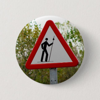 Badge Rond 5 Cm Bouton de signe de pèlerin