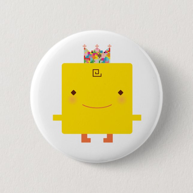 Badge Rond 5 Cm bouton de simsimi de soo (Devant)