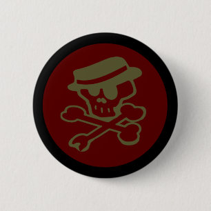 Badge Rond 5 Cm Bouton de Skully