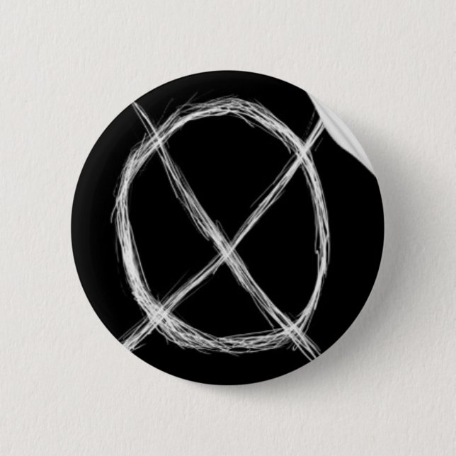 Badge Rond 5 Cm Bouton de Slenderman (Devant)