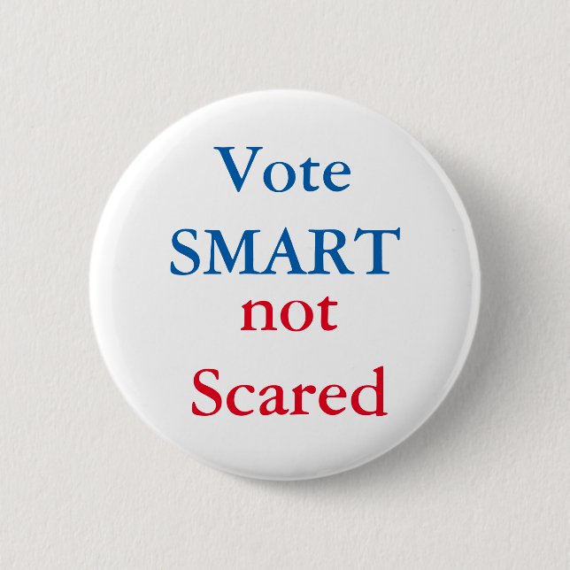 Badge Rond 5 Cm Bouton de SMART de vote (Devant)