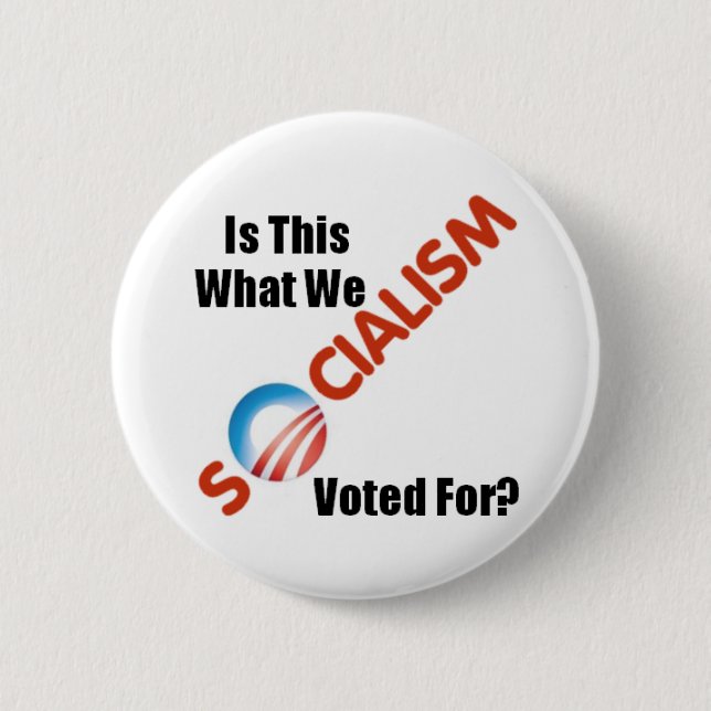 Badge Rond 5 Cm Bouton de SOCIALISME (Devant)