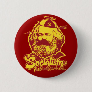Badge Rond 5 Cm Bouton de socialisme de Karl Marx