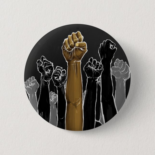Badge Rond 5 Cm Bouton de solidarité (Devant)