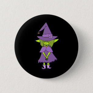 Badge Rond 5 Cm Bouton de sorcière gobelin