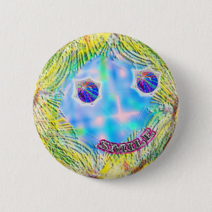 Badge Rond 5 Cm bouton de sourire de visage