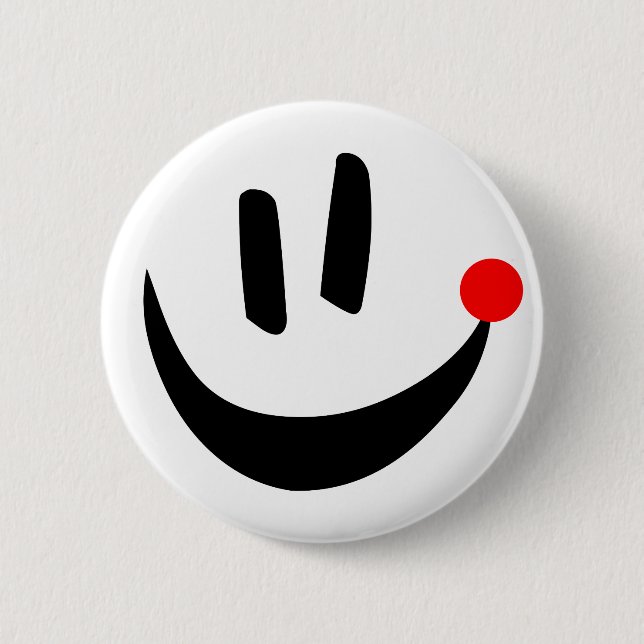Badge Rond 5 Cm Bouton de sourire Loka Nota (Devant)