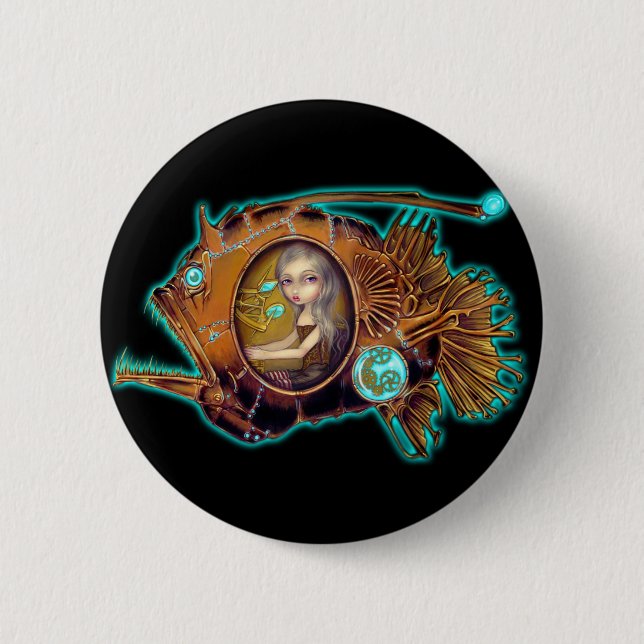 Badge Rond 5 Cm Bouton "de sous-marin de lotte de mer" (Devant)