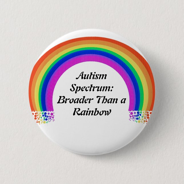 Badge Rond 5 Cm Bouton de spectre d'autisme (Devant)