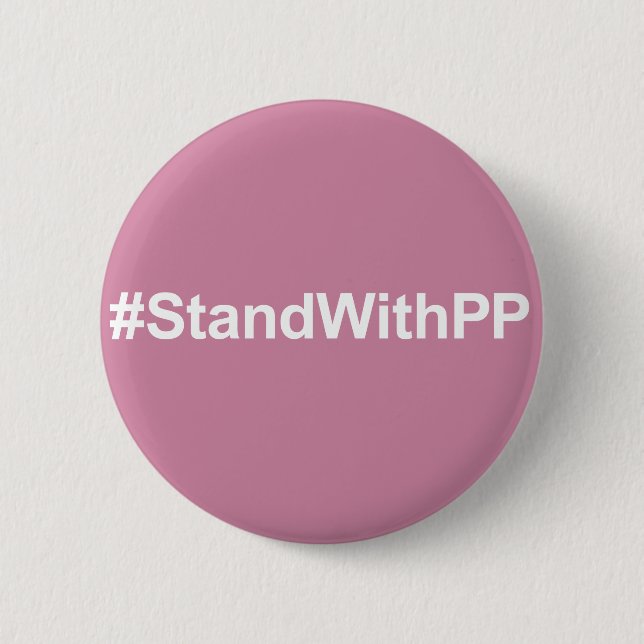 Badge Rond 5 Cm bouton de #StandWithPP (Devant)