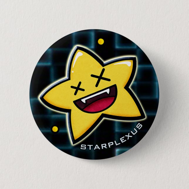 Badge Rond 5 Cm bouton de starplexus (Devant)