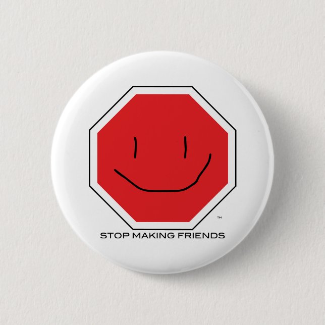 Badge Rond 5 Cm Bouton de StopMakingFriends (Devant)