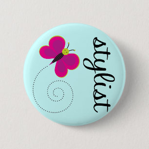 Badge Rond 5 Cm Bouton de styliste de beauté