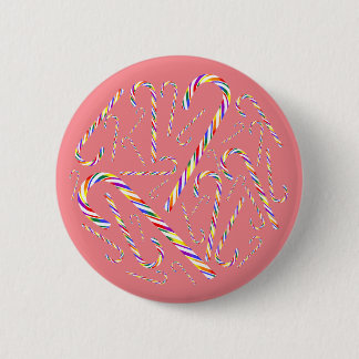Badge Rond 5 Cm Bouton de Sucre de canne LGBT+ Pride