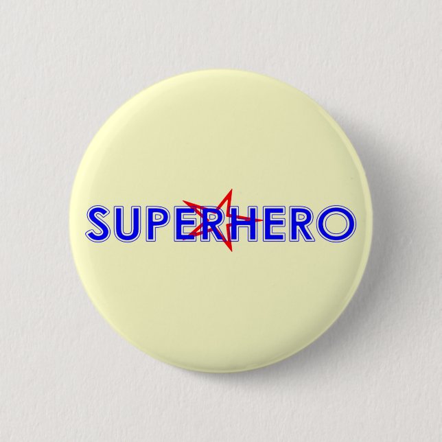 Badge Rond 5 Cm Bouton de super héros (Devant)