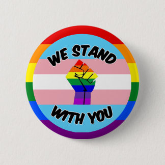 Badge Rond 5 Cm Bouton de support transgenre