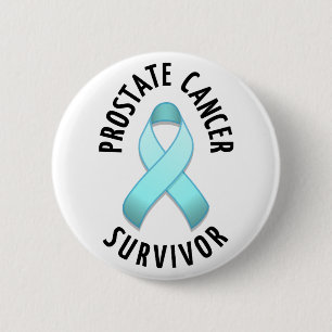 Badge Rond 5 Cm Bouton de survivant de cancer de la prostate