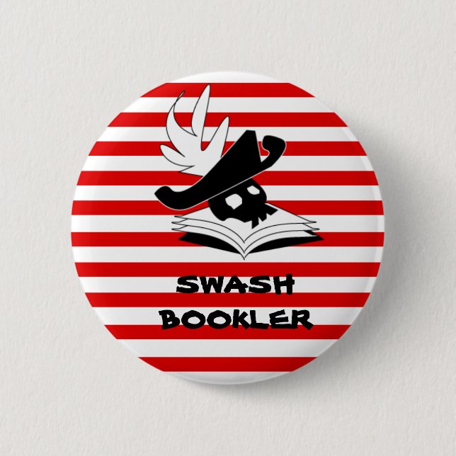 Badge Rond 5 Cm Bouton de Swashbookler (Devant)
