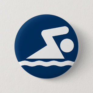 Badge Rond 5 Cm Bouton de symbole de bain