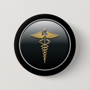 Badge Rond 5 Cm Bouton de symbole de médecin