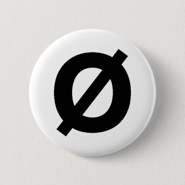 Badge Rond 5 Cm Bouton de symbole de Neutrois (Devant)