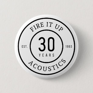 Badge Rond 5 Cm Bouton de taille standard - Feu It Up Acoutics Sea