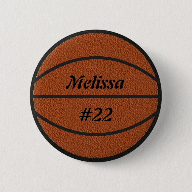 Badge Rond 5 Cm Bouton de talent de basket-ball (Devant)