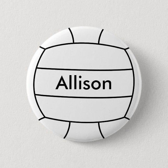 Badge Rond 5 Cm Bouton de talent de volleyball (Devant)