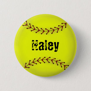 Badge Rond 5 Cm Bouton de talent du base-ball de Fastpitch
