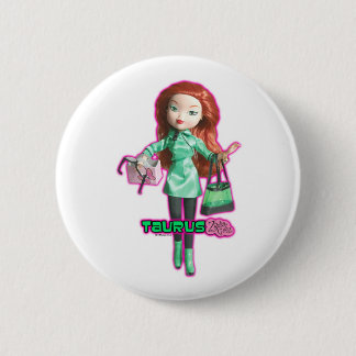 Badge Rond 5 Cm Bouton de Taureau