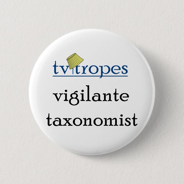 Badge Rond 5 Cm Bouton de Taxonomist de surveillant (Devant)