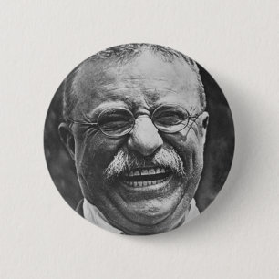 Badge Rond 5 Cm Bouton de Teddy Roosevelt