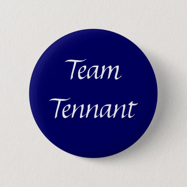 Badge Rond 5 Cm Bouton de Tennant d'équipe (Devant)