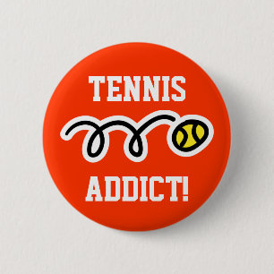 Badge Rond 5 Cm Bouton de tennis pour les joueurs et les fans Addi